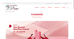 Desktop Screenshot of digitalfilmacademy.com.tr